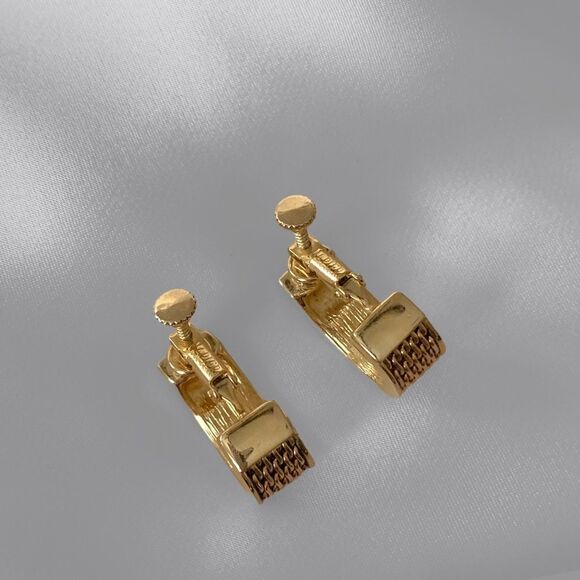 Napier Gold Hoop Earrings - Picture 5 of 6